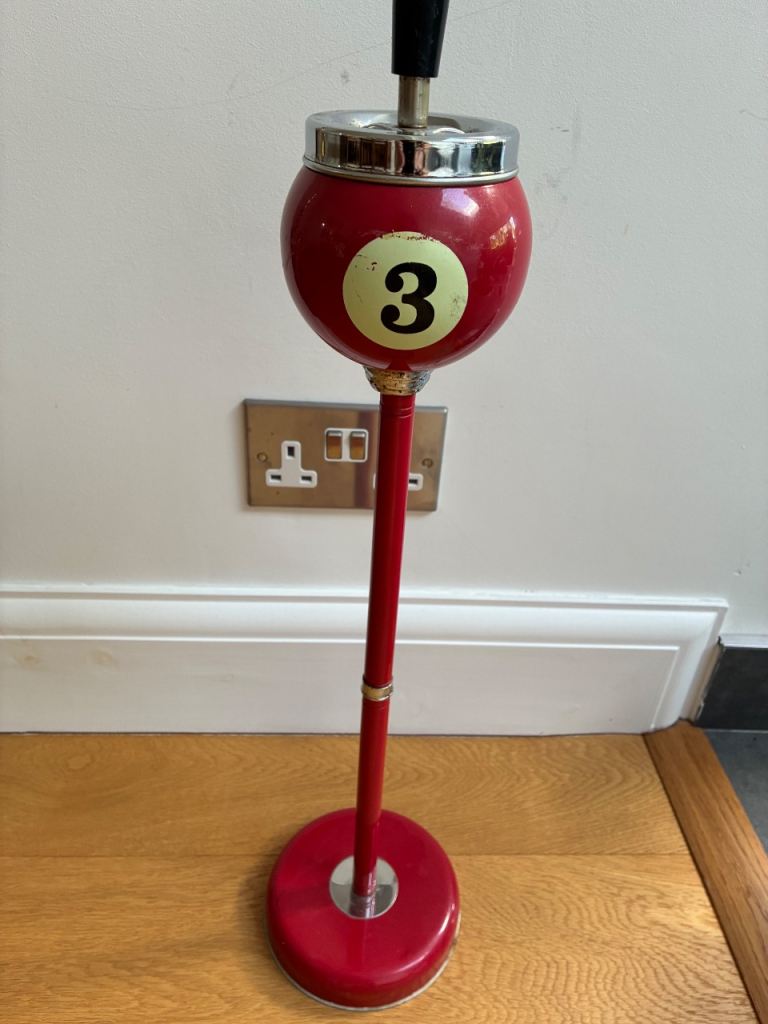 Billiards ball vintage ashtray 