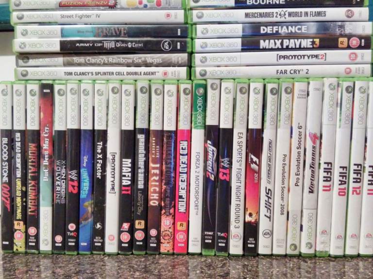 xbox 360 & PS2 games, all tested and working.