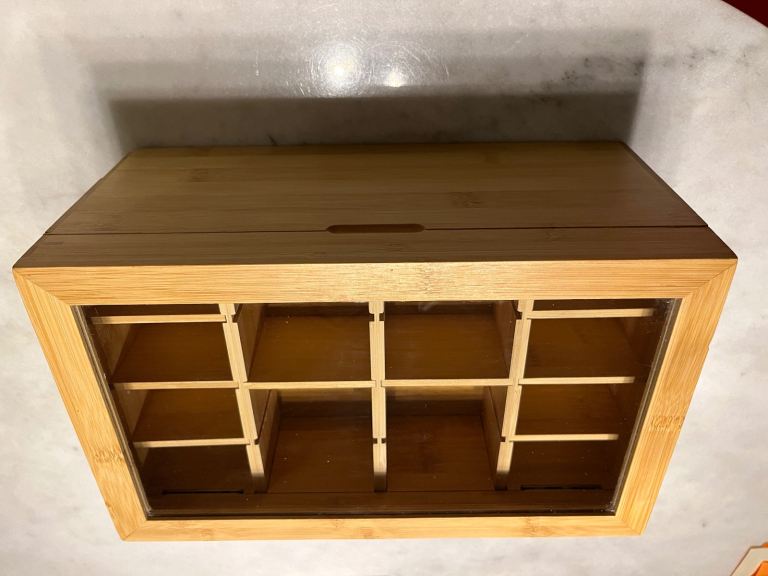 image for Amazy Bamboo Wooden Tea Box