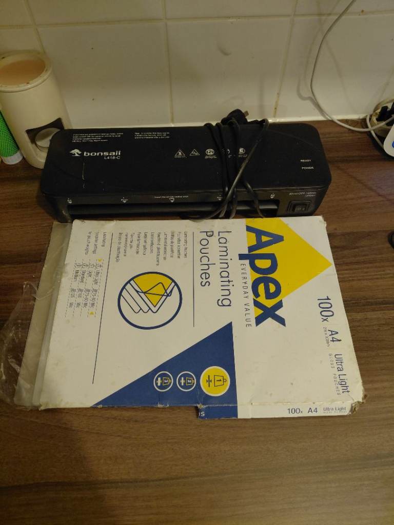 Laminator and sheets 