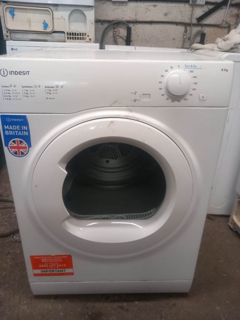 Indesit 8kg Tumble Dryer – White, Fair Condition