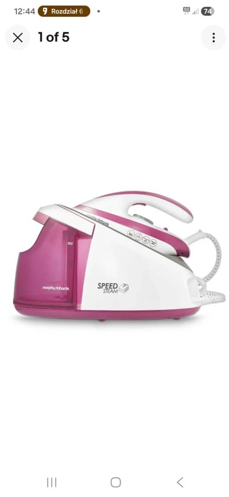 Steam through your ironing with the Morphy Richards Speed Steam Generator.