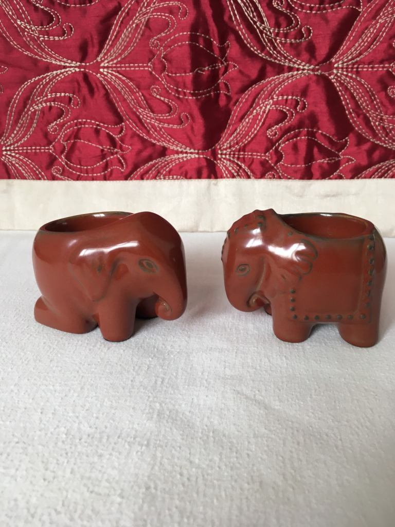 Partylite Elephant Tealight Holders Thai Inspired 