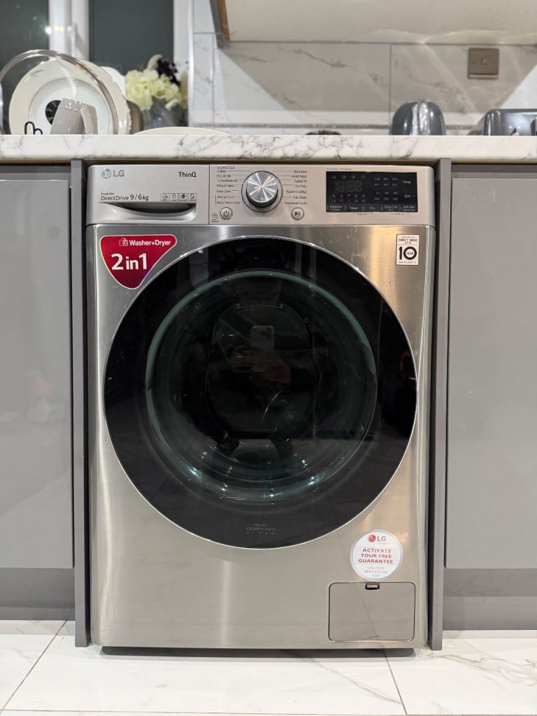 LG THINQ 9KG WASHER & 6KG DRYER – 2 IN 1!