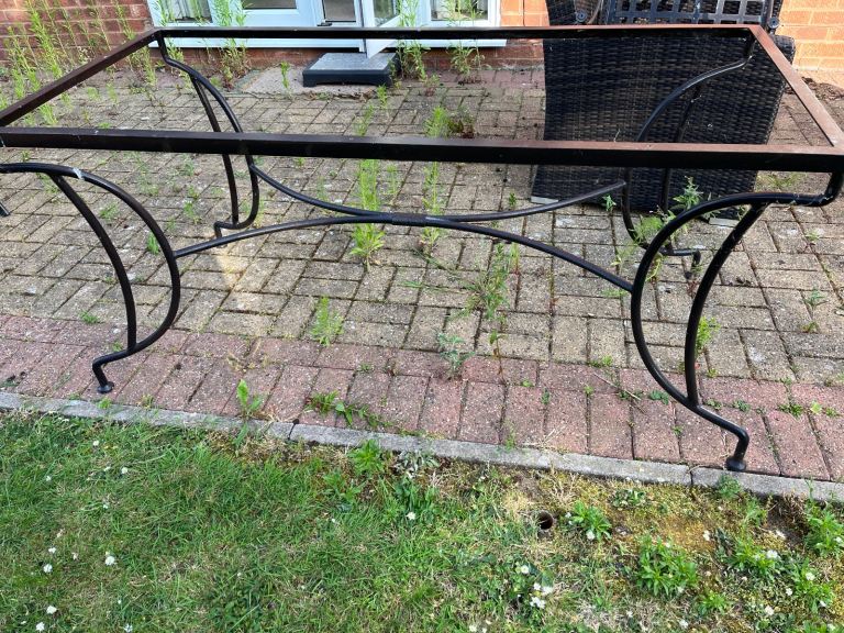 Garden table frame - iron