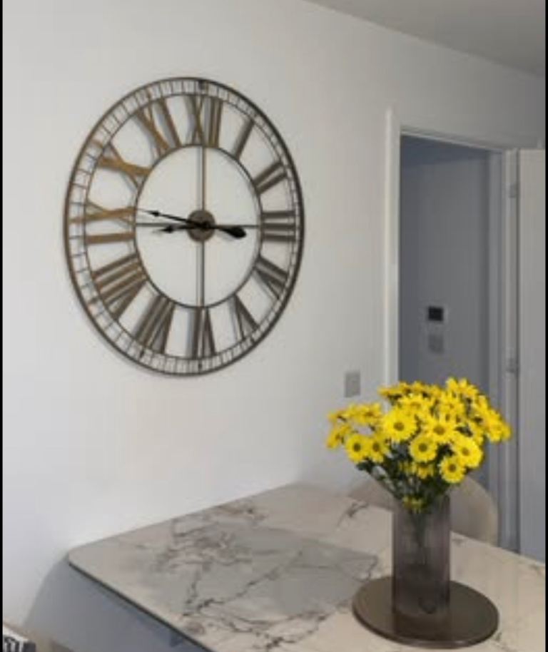 Extra Large Gold Wall Clock