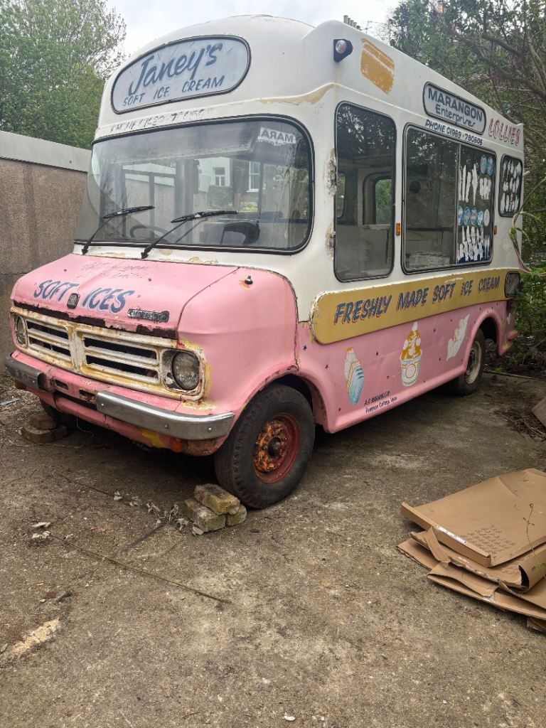 BEDFORD CF MORRISON FULL COWL ICE CREAM VAN PROJECT RARE