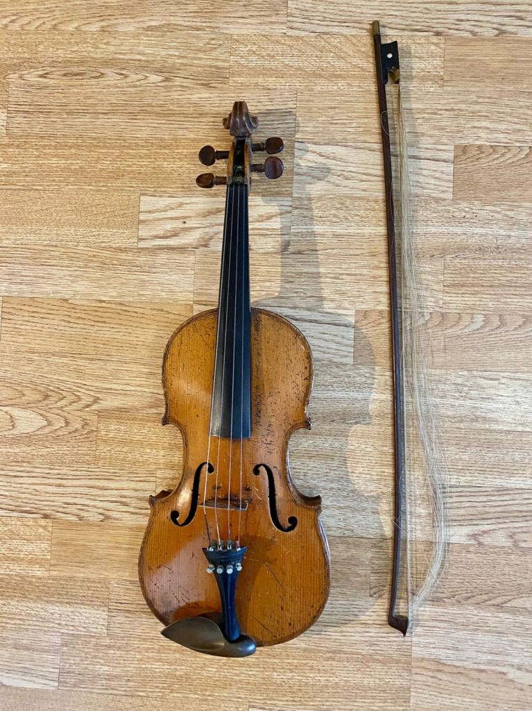 Antique Victorian Stradivarius-Labelled German Violin (c. 1880–1890)