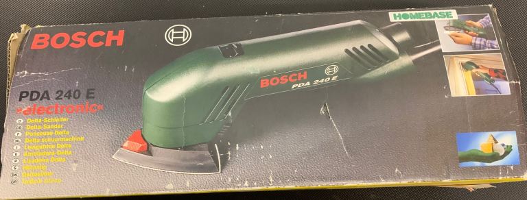 Bosch PDA 240E Delta Sander – Light Use, Original Box + Pads