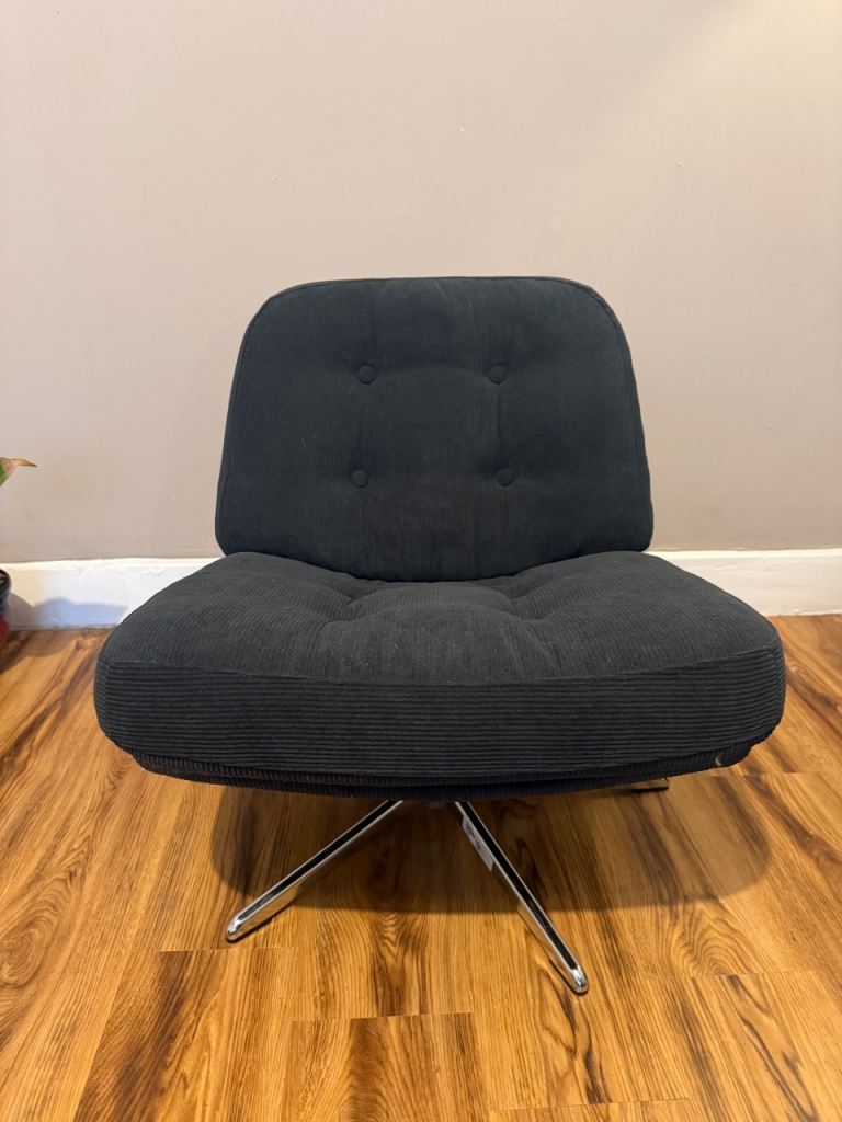 Black IKEA DYVLINGE swivel chair. RRP £199