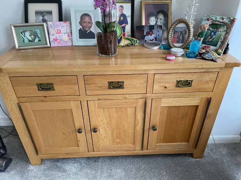 Solid Oak Side Unit – Excellent Quality  Price dropped only £75