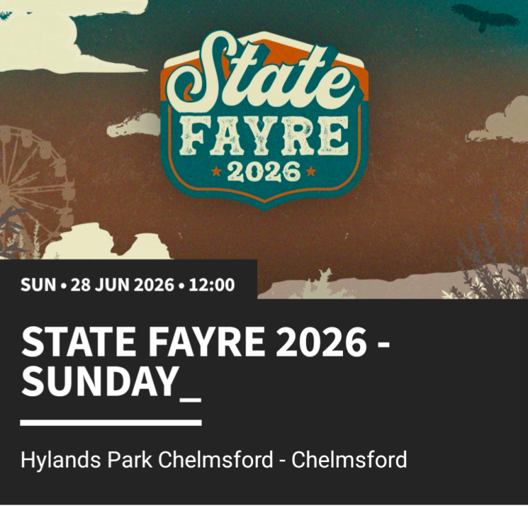 State Fayre 2026 Ticket – Sunday 28th June