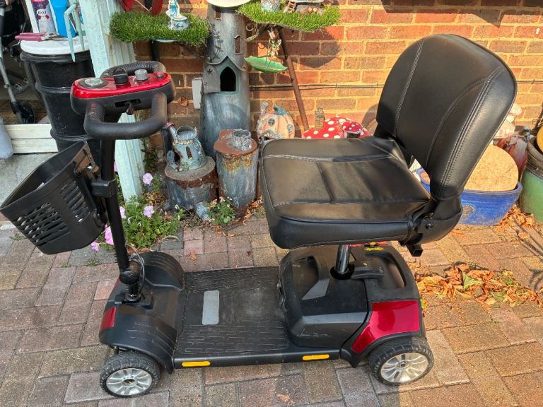 Red Mobility Scooter with Basket – Good Condition