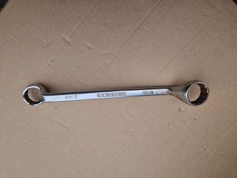 VINTAGE BEDFORD OFFSET RING SPANNER 1" (25mm), 7/8" (22mm), RW2832 