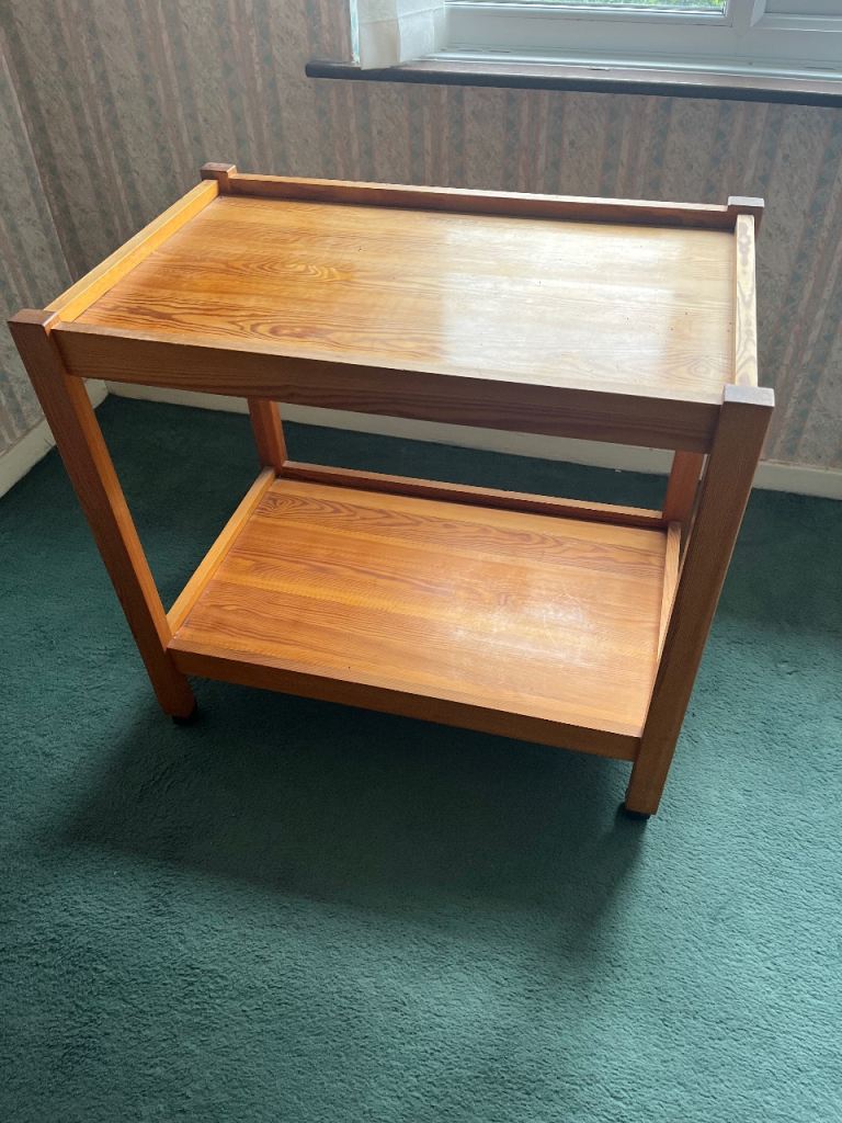 Wooden trolley