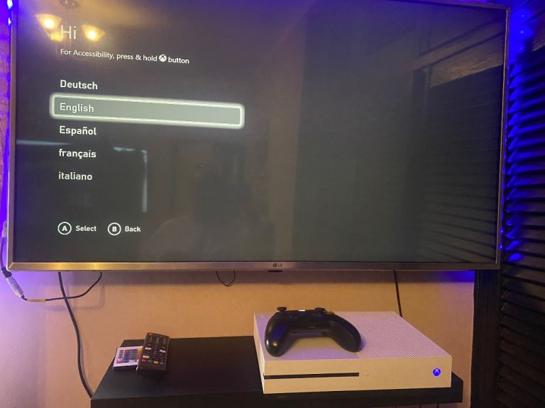 Xbox  one s 1tb with controller and 3 games