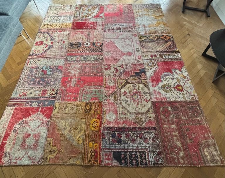 Yamamak Turkish Rug Hand Knotted Vintage Rug