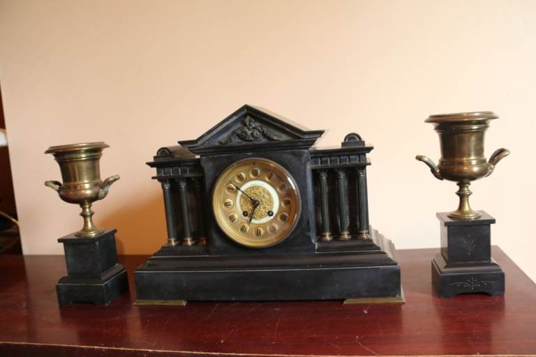 Antique slate clock