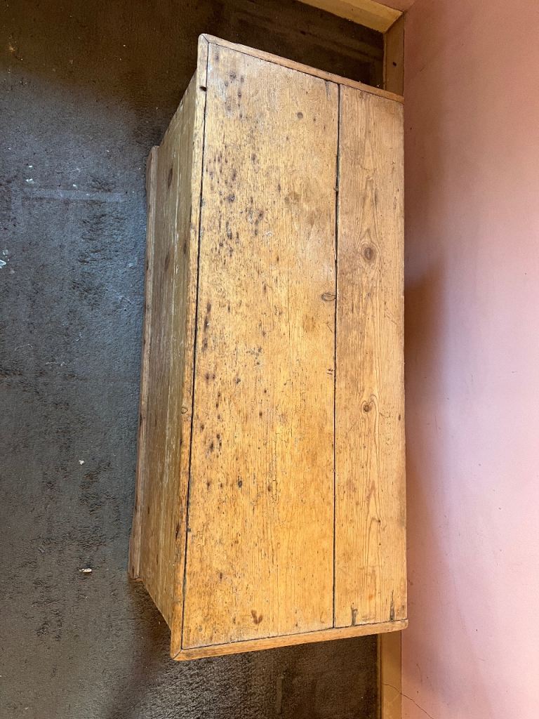 large antique pine trunk.