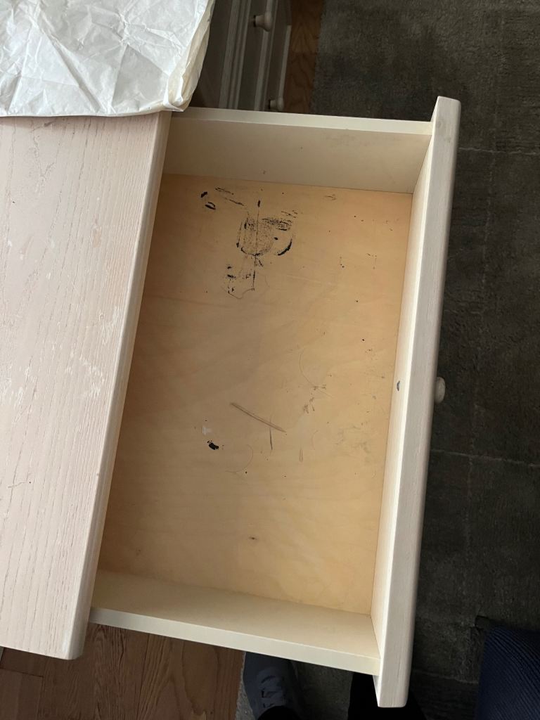 G plan dressing table and two bedside cabinets 