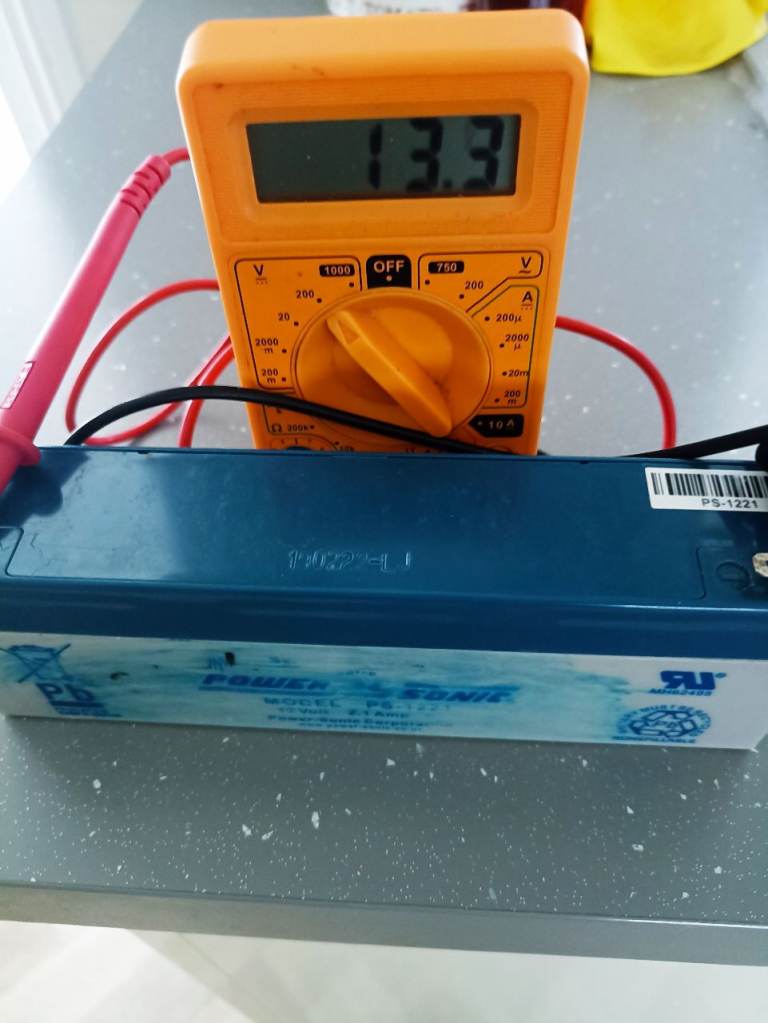 Powersonic PS-1221 12v  Sealed Lead Acid Rechargeable Battery Leisure, Burglar Alarm, 