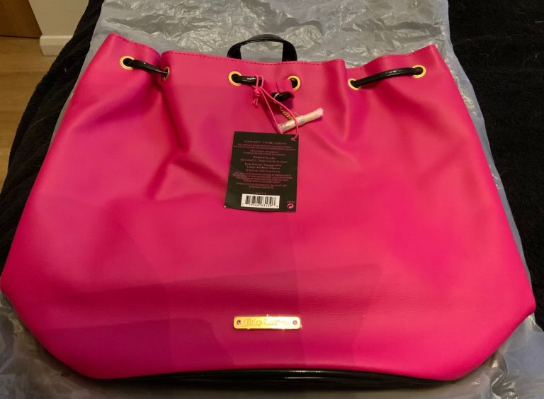 NEW BRIGHT PINK JUICY COUTURE BACKPACK
