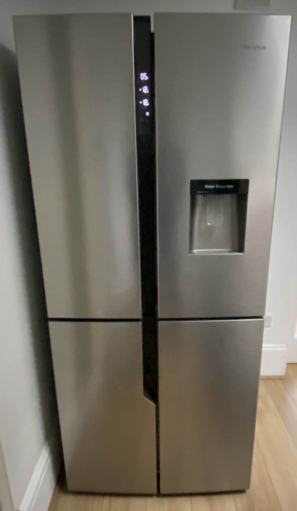 Hisense RQ560N4WC1 American Style Fridge Freezer - Stainless Steel Effect