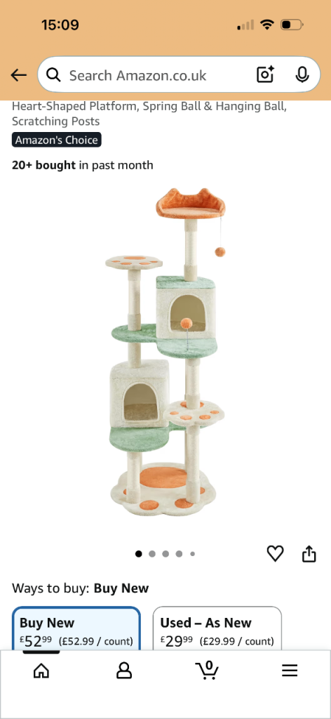 Cat tree by Yaheetech 165cm