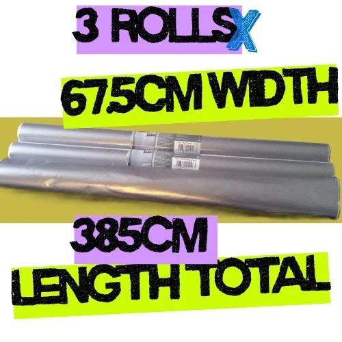 image for 3.85cmx67.5cm D-C-Fix Metallic Brush Silver Toned Fablon.POST OR COLLECT!