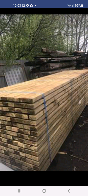4x2 Timber @ 4.8m. (PRESSURE TREATED) 100mmx47mmx4800mm