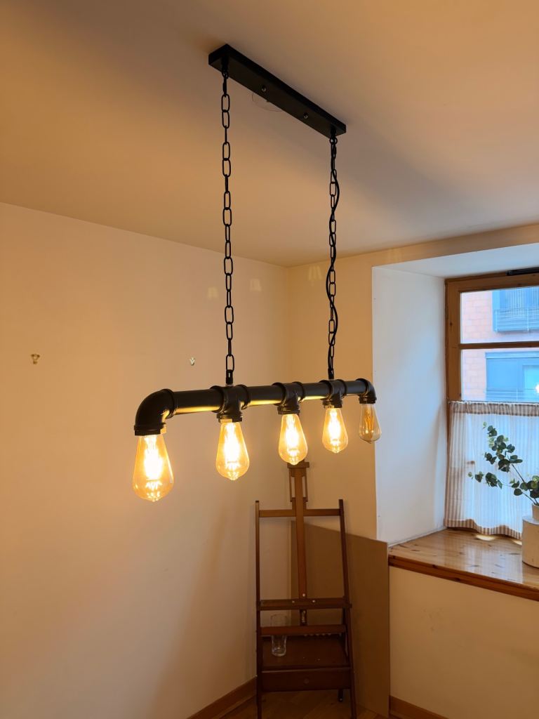 Industrial style light fitting 