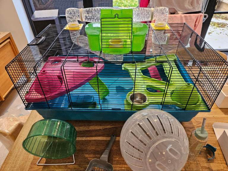 Savic Hamster Heaven Cage & Lots of Accessories, food and Bedding