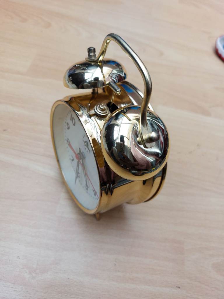Vintage Westclox 1990s  Alarm clock - Hand wind Clock  