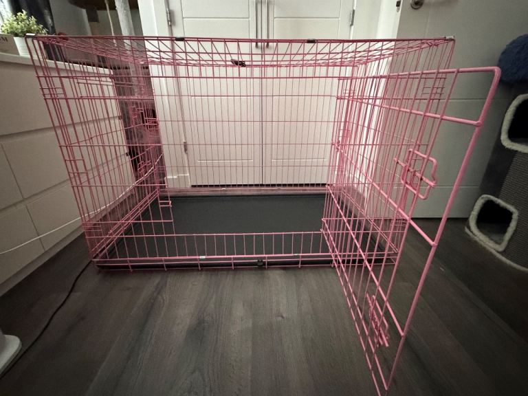 XXL PINK DOG CRATE