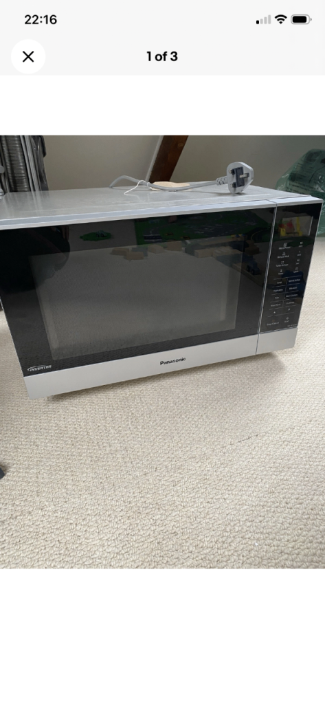Panasonic Flatbed Microwave NN-SF464MBPQ Not Working Spares Or Repair