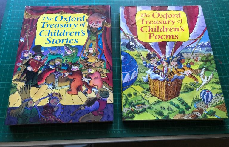 The Oxford Treasury Of Childrens Stories + Oxford Treasury Of Childrens poems. Excellent Condition