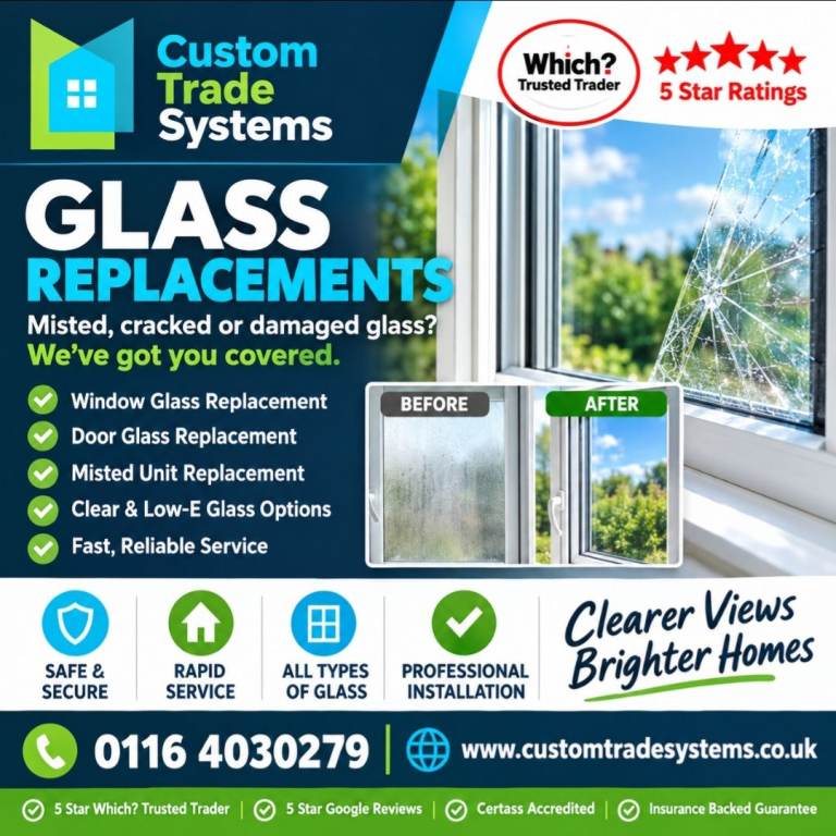 Glass Replacements for Windows and Doors – All Types of Glass