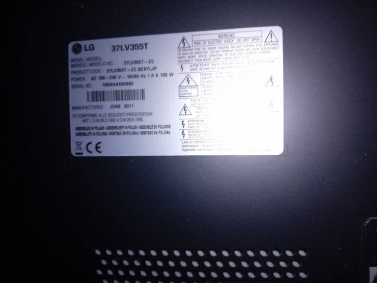 Lg flat screen tv 