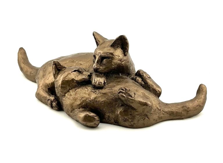 Vintage Cats Playing Figurine
