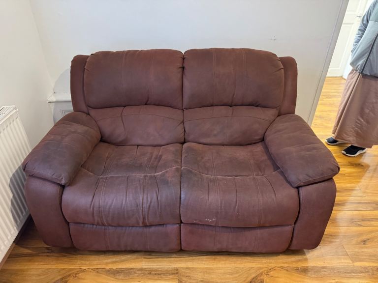 Free recliner sofas 1x 2 seater & 2x 1 seater 