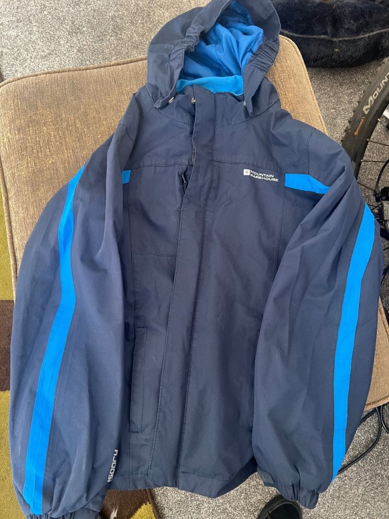 Mountain Warehouse Kids Waterproof Jacket – Blue, Good Condition