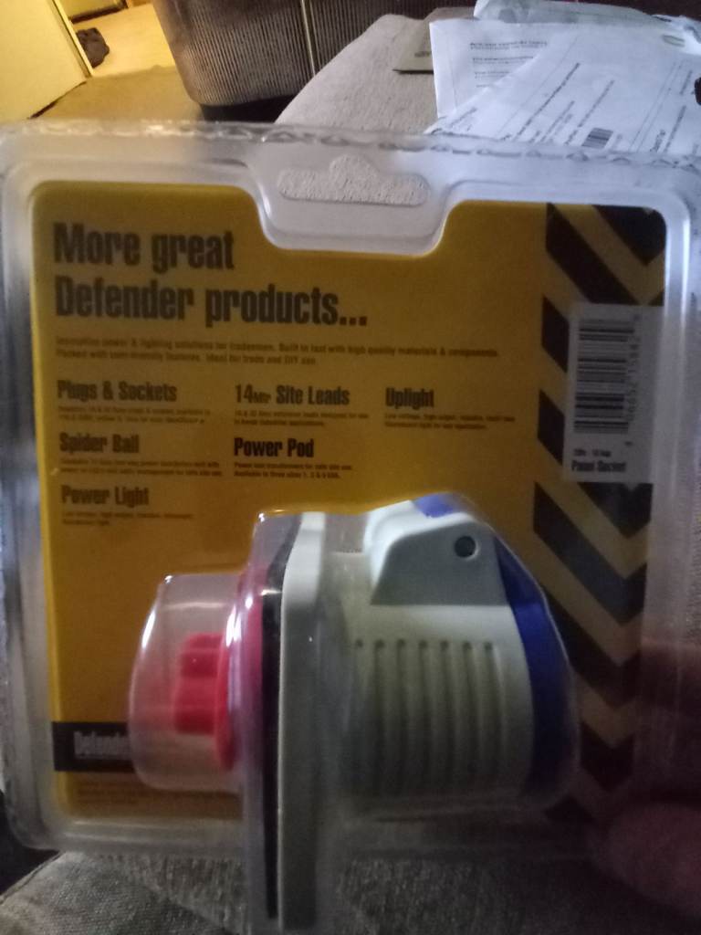 New panel socket industrial appliances 