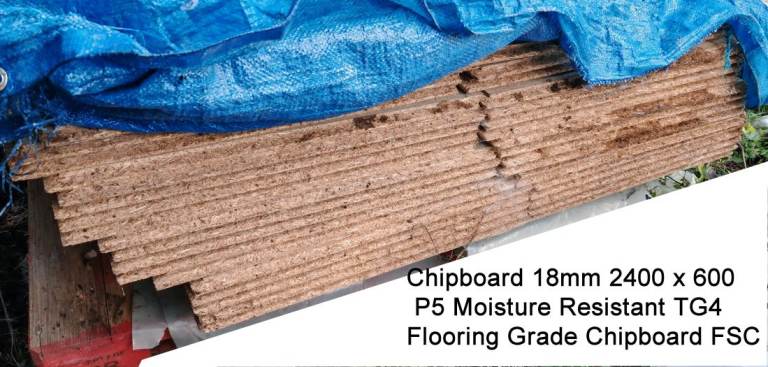 Chipboard 18mm 2400 x 600 P5 Moisture Resistant TG4 Flooring Grade Chipboard FSC