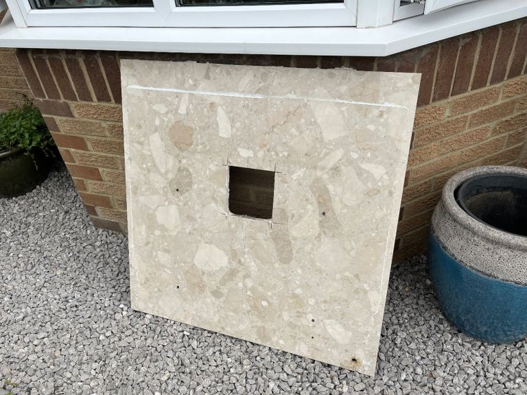 Solid Marble Fireplace Back Panel for Balanced Flue | in Newcastle ...