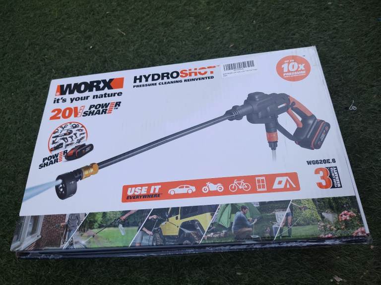 WORX HydroShot WG620E  Cordless Pressure brand New washer Washer (Battery + charger) WG620E.6 NEW