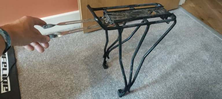 TopPeak Bike Pannier Rack – Black, Good Condition
