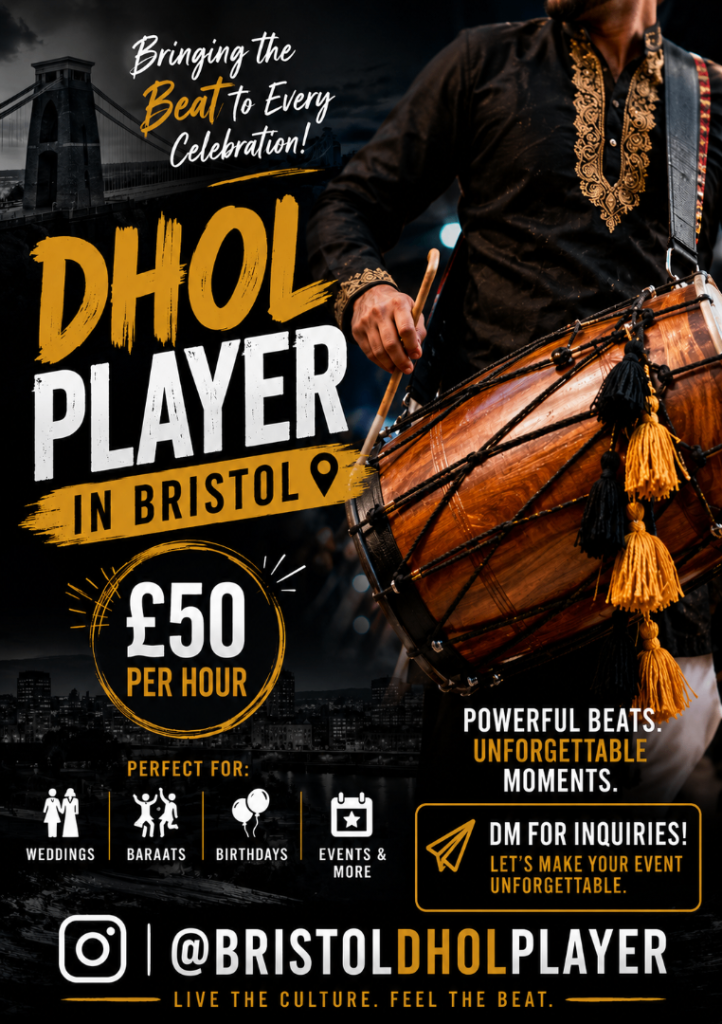 Professional dhol player in bristol 