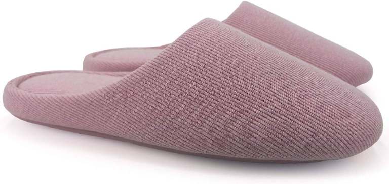ofoot Womens Indoor Washable Cotton Memory Foam Slippers Ladies - UK 7-8