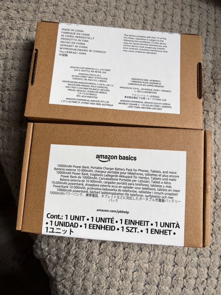 NEW Amazon Basics 10000mAh Power Bank – Portable Charger