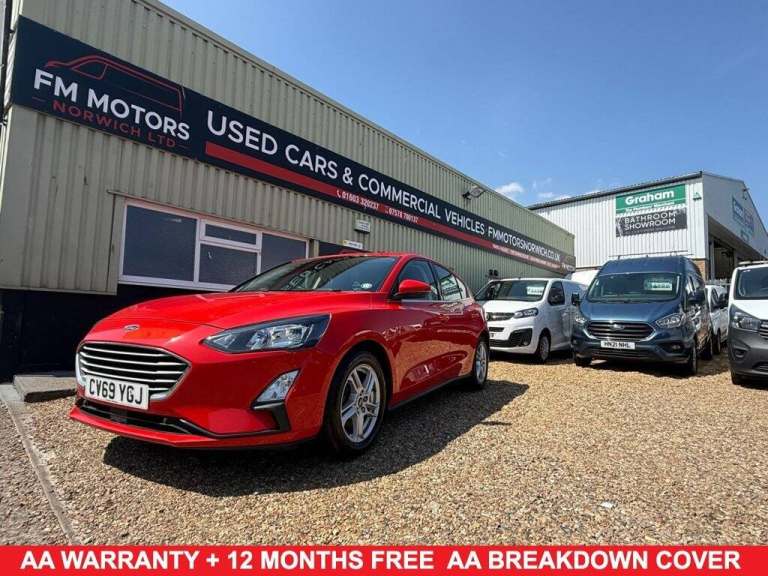 2019 69 FORD FOCUS 1.5 ECOBLUE ZETEC HATCHBACK 5DR DIESEL MANUAL EURO 6 (S/S) (1